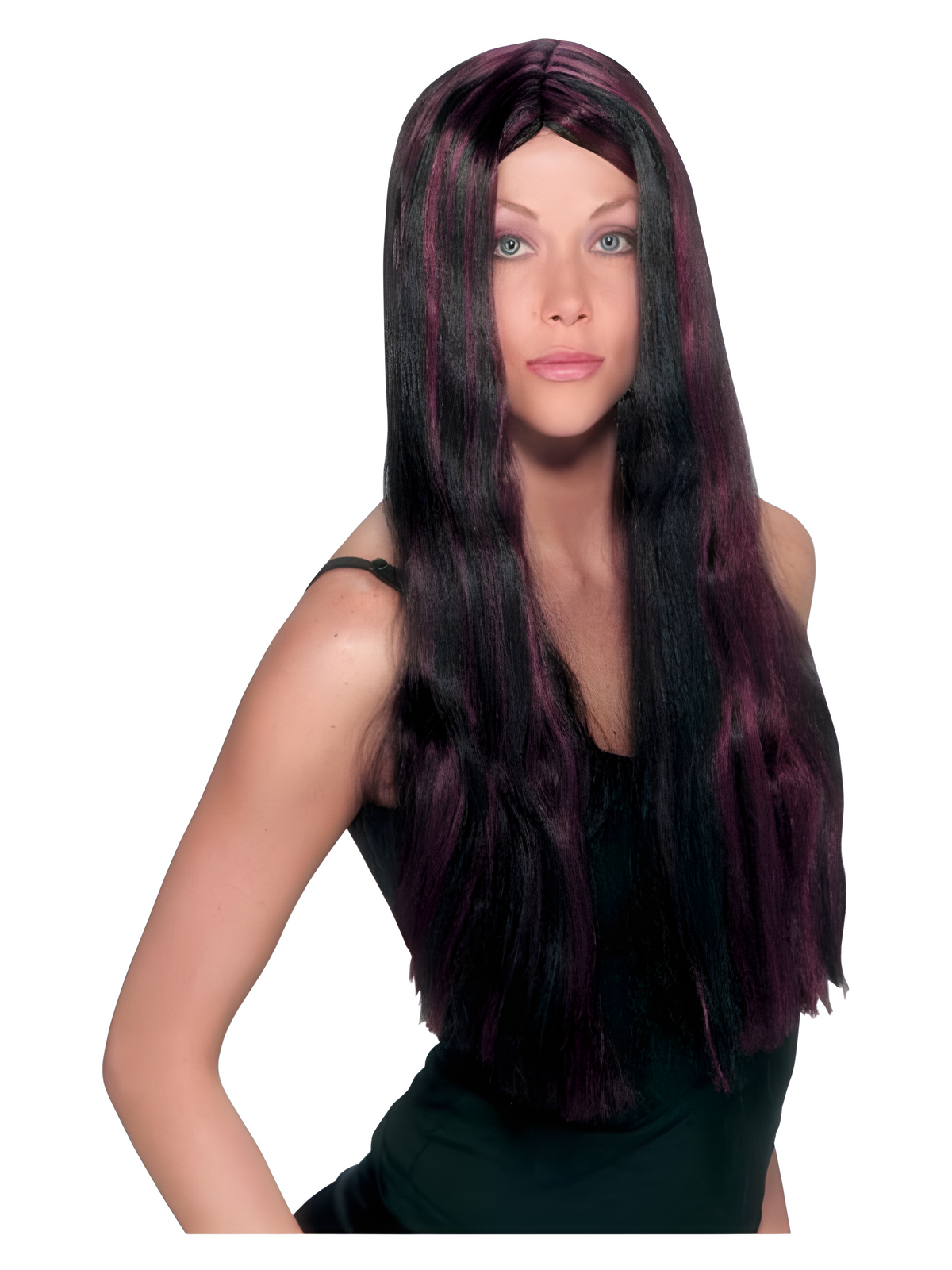 Burgundy & Black Witch Wig by Masquerade