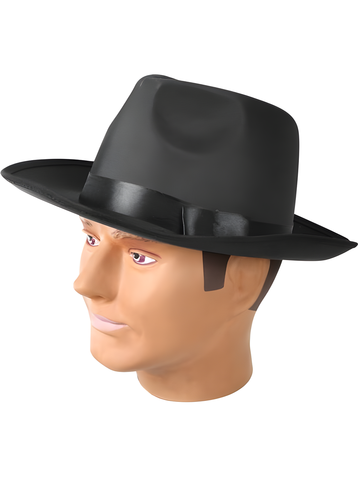 Adult Black Silk Gangster Hat by Masquerade