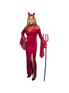 Adult Red Devil Dress Costume by Masquerade