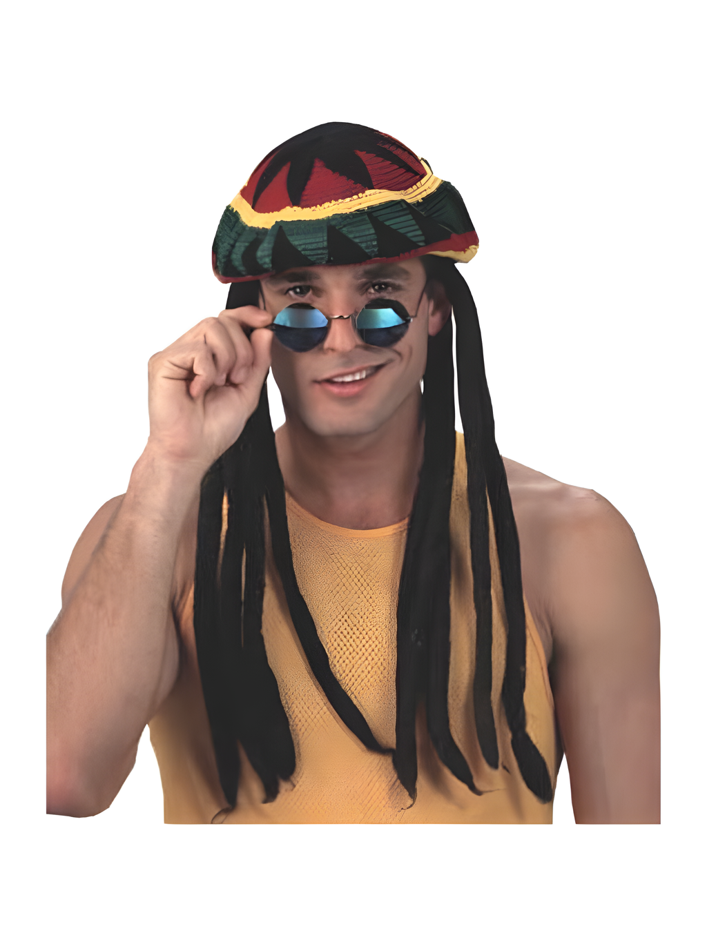 Adult Rasta Tam Hat Wig by Masquerade