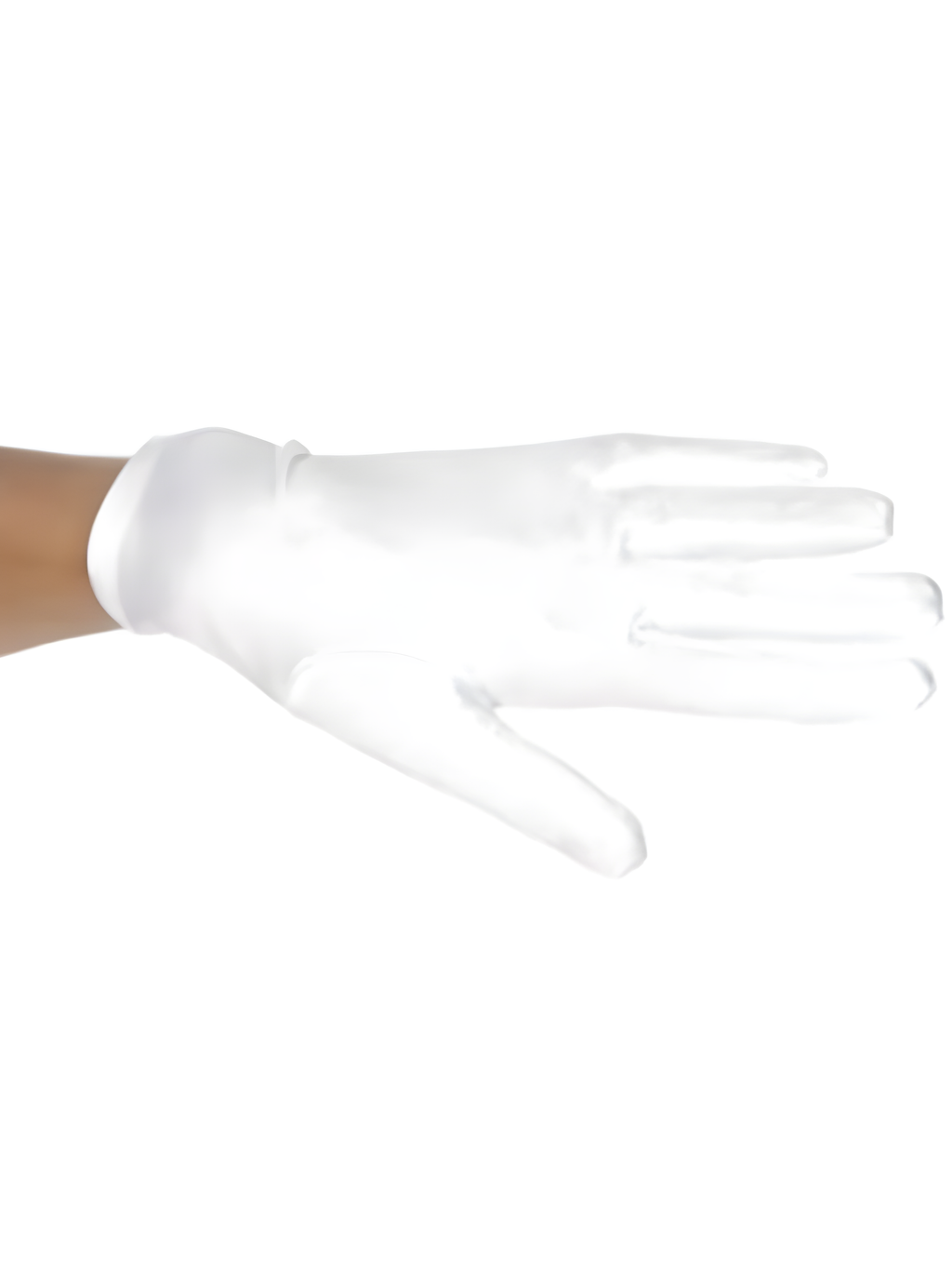 Child's White Polyester Costume Gloves by Masquerade