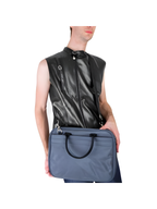 Grey Bruno Laptop Bag by Masquerade