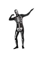 Adult Skeleton Morph Suit by Masquerade