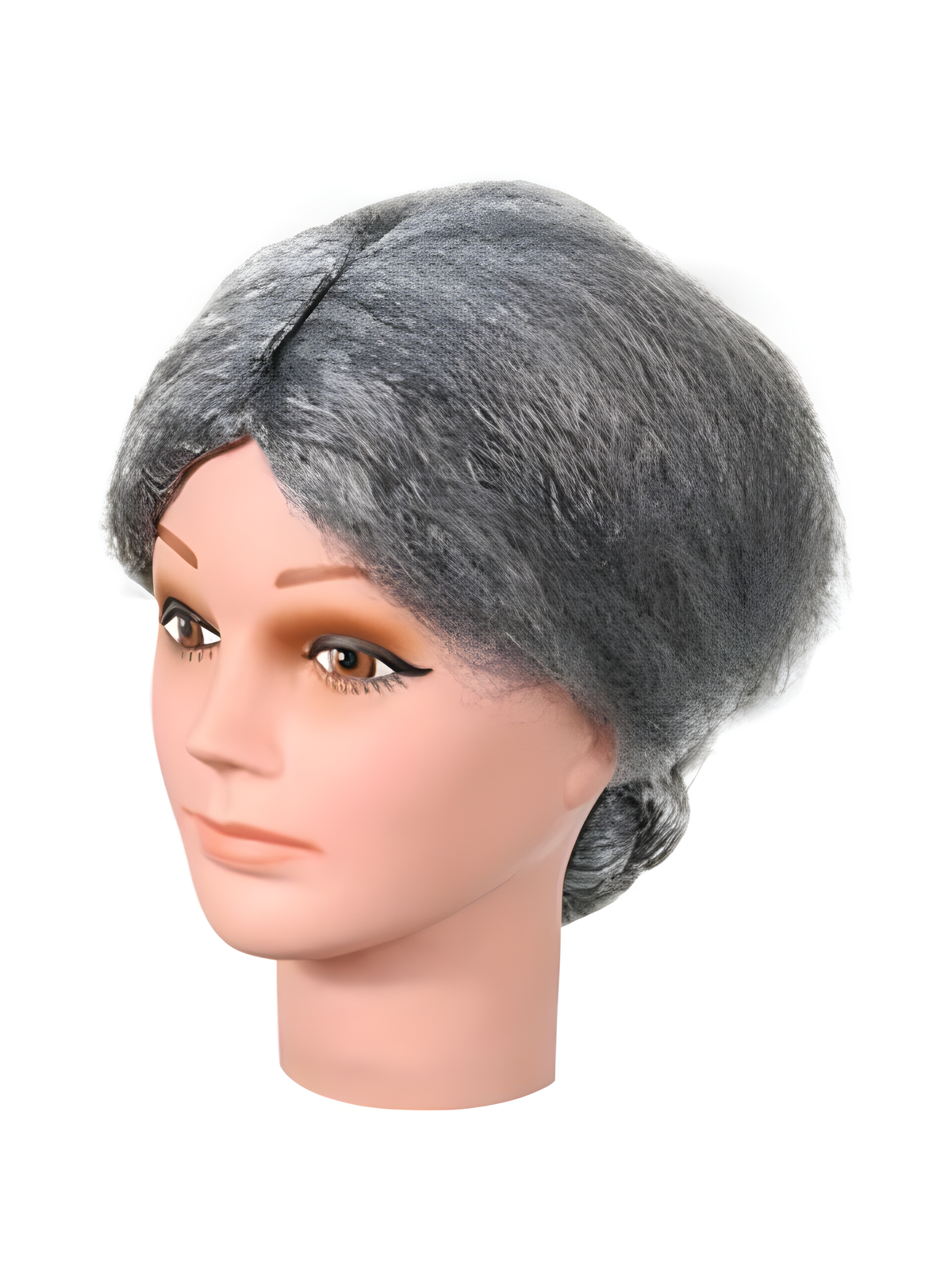 Old Lady Grey Bun Wig by Masquerade