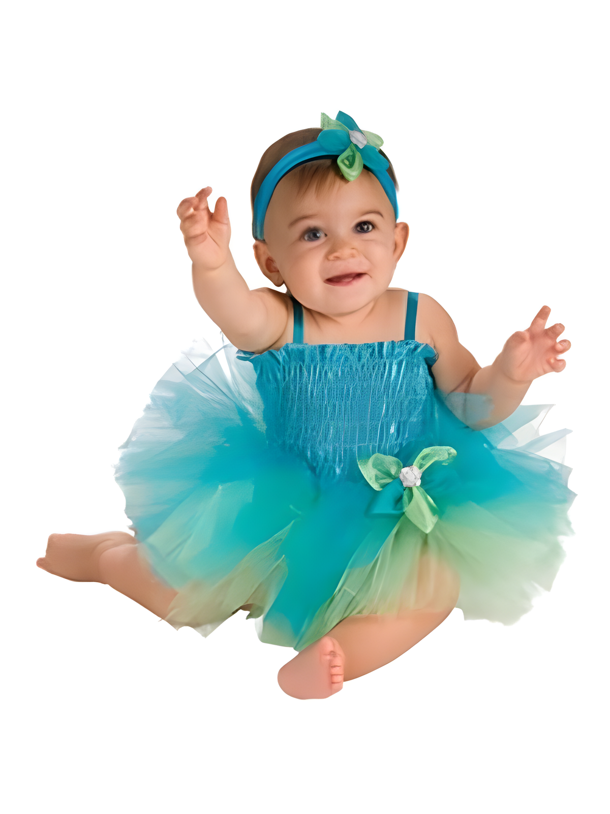 Baby Blue & Green Tutu Costume by Masquerade