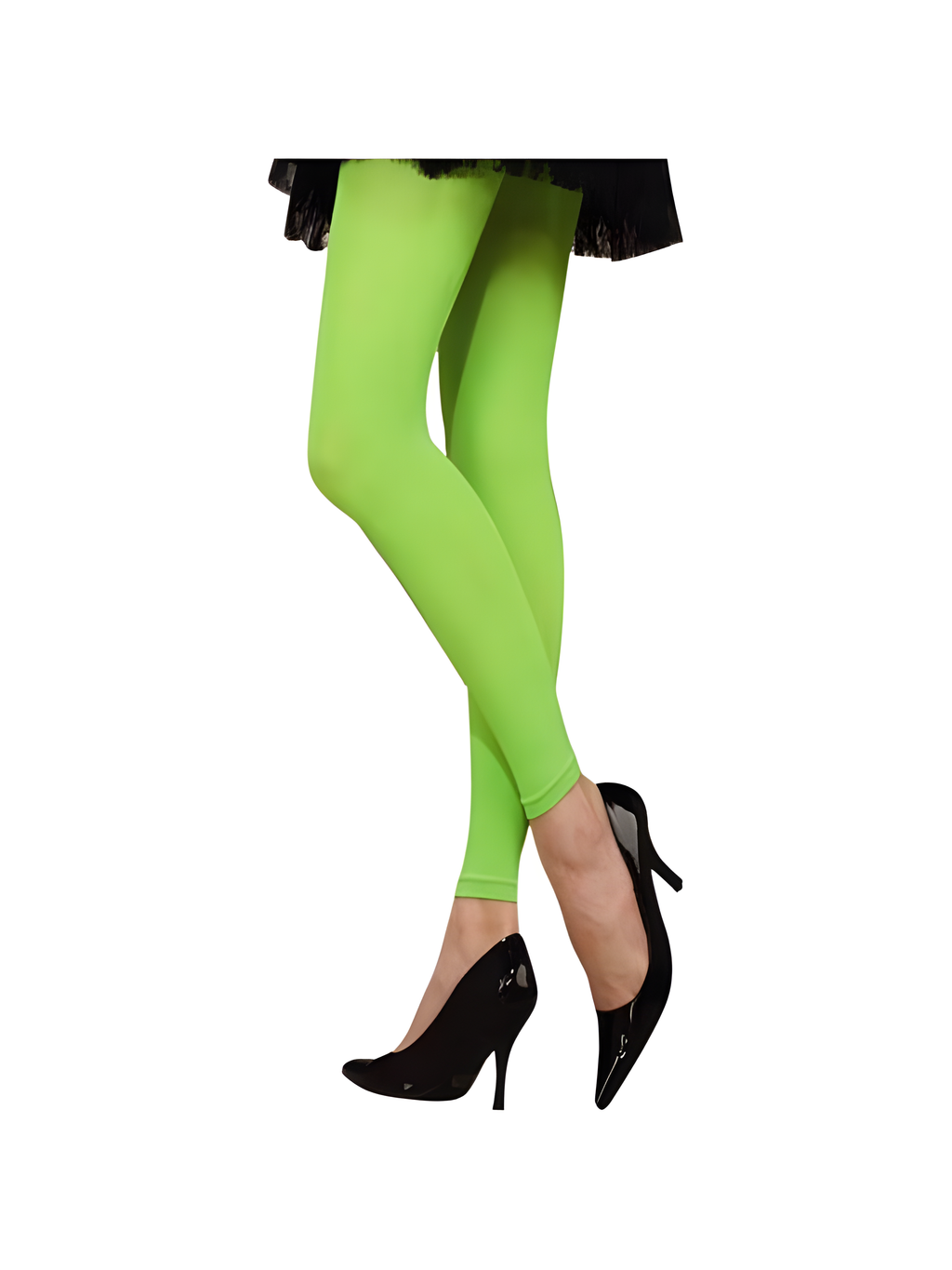 Adult 80's Style Neon Green Leggings by Masquerade