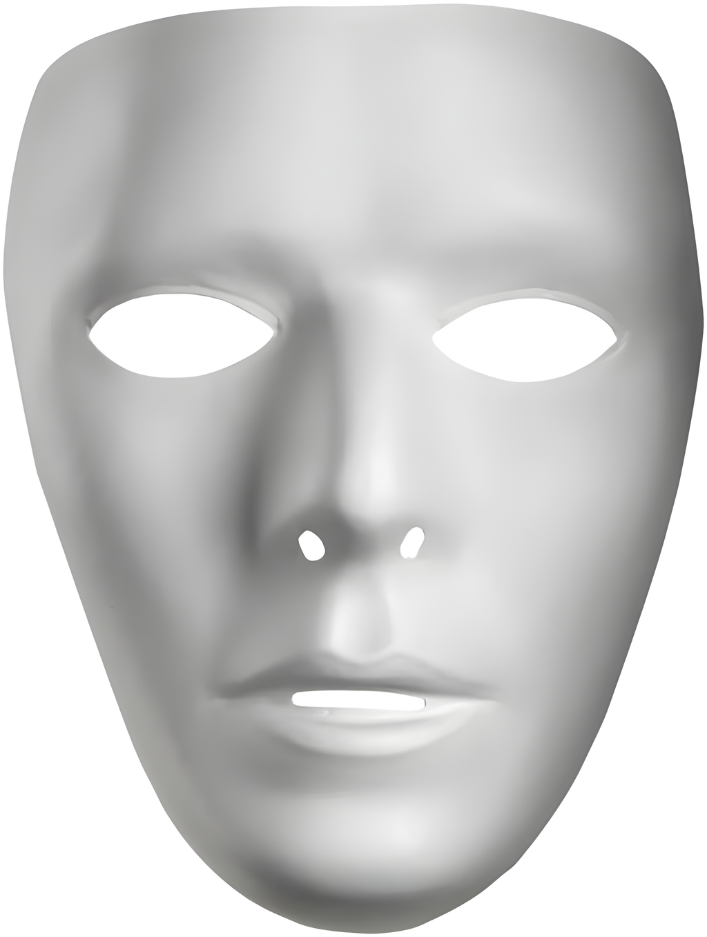 Blank Drama Male Mask by Masquerade
