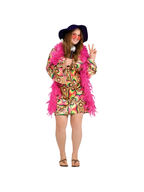 Adult Plus Size Psychedelic Dress Costume by Masquerade
