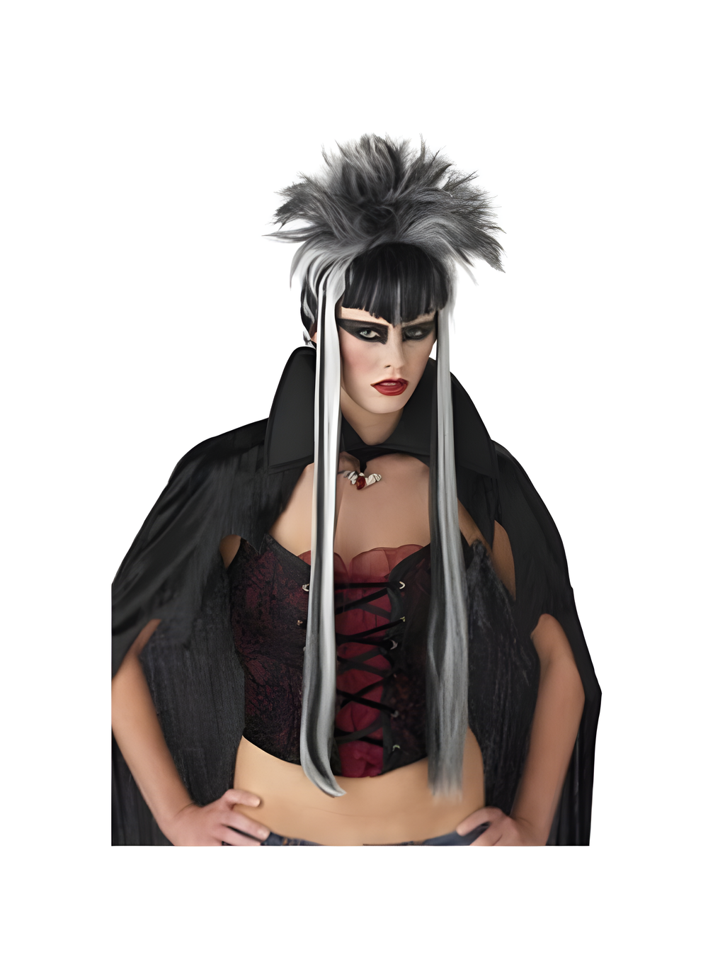 Streaked Vampiress Wig by Masquerade