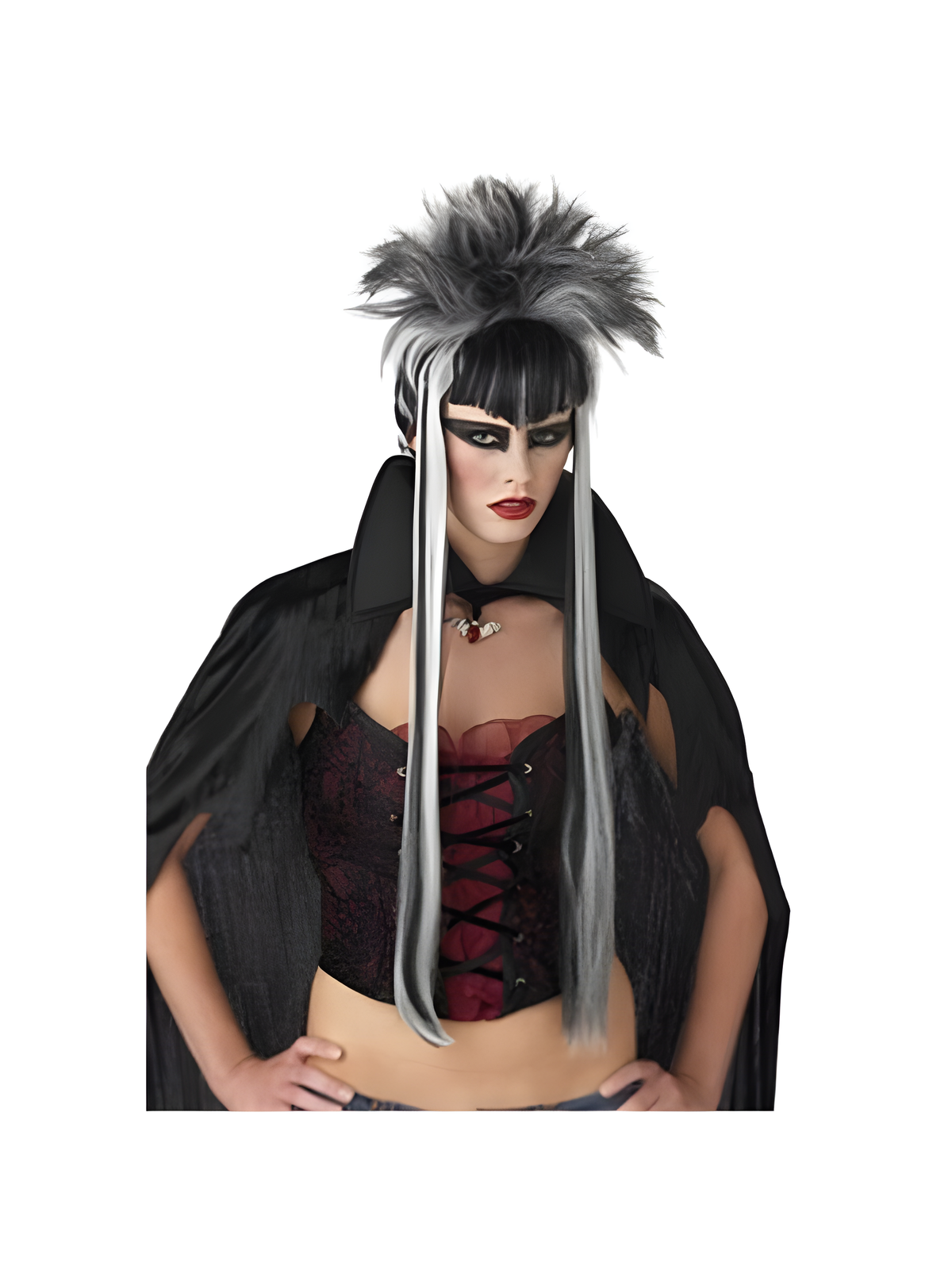 Streaked Vampiress Wig by Masquerade
