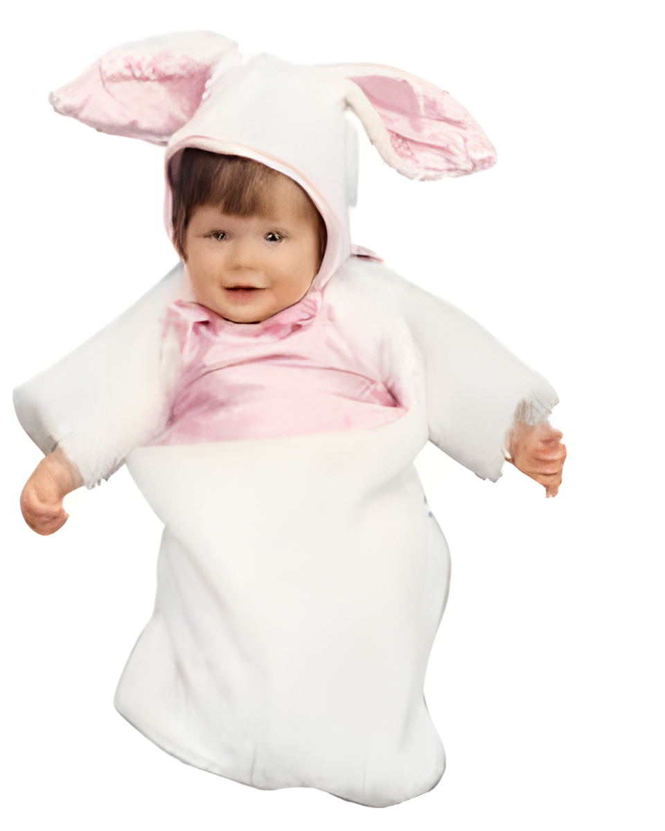 Plush Bunny Baby Costume Size: Newborn 0-6 Months by Masquerade