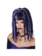 Black & Purple Demonika Wig by Masquerade