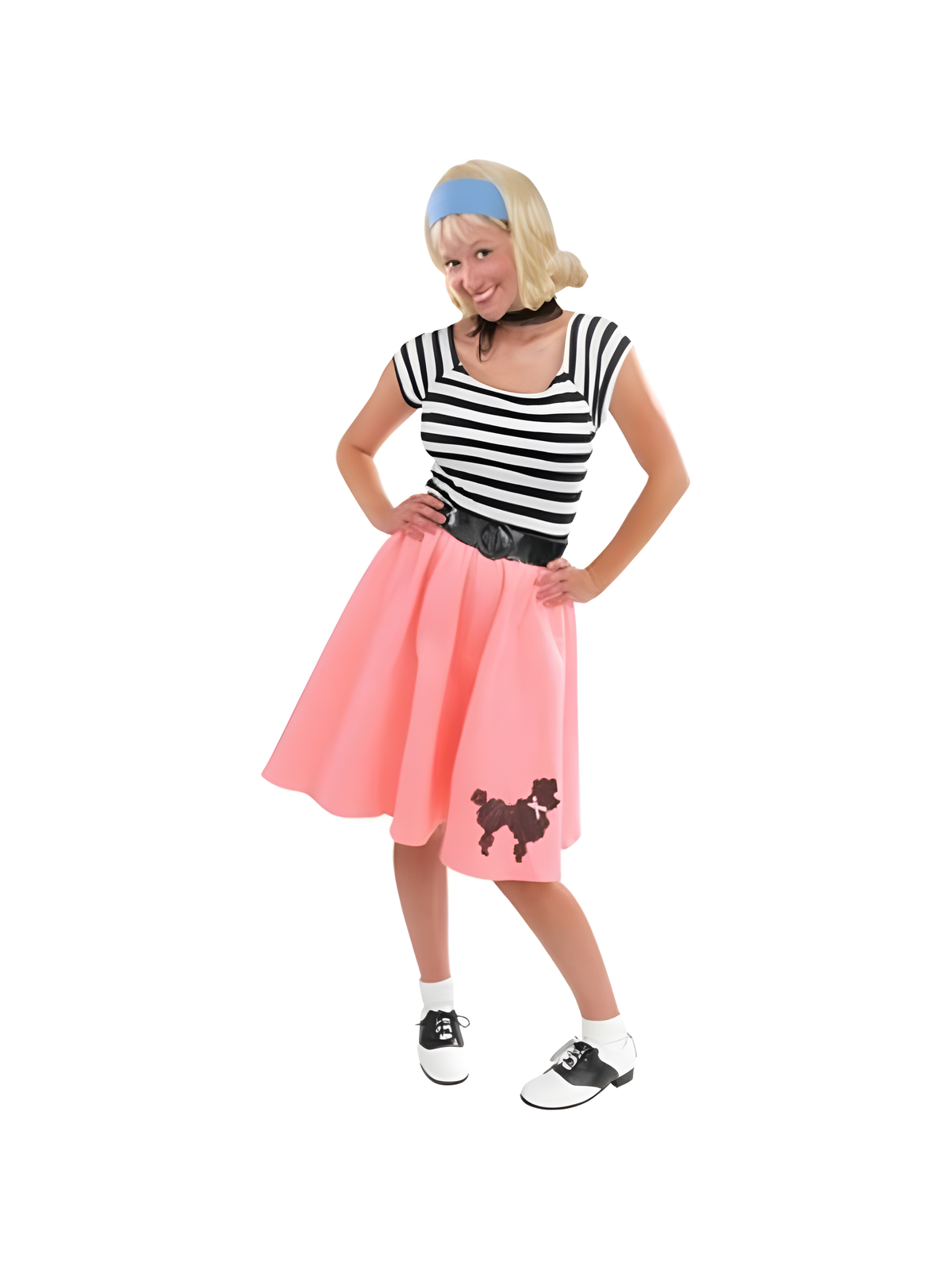 Adult Pink Felt Poodle Skirt by Masquerade