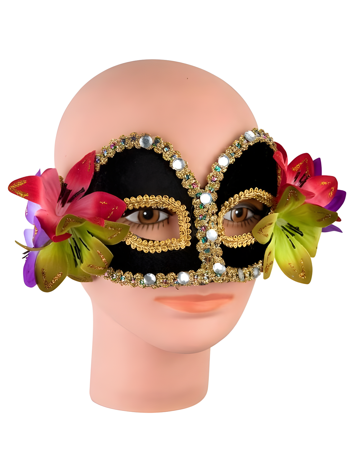 Venetian Mask With Flowers by Masquerade