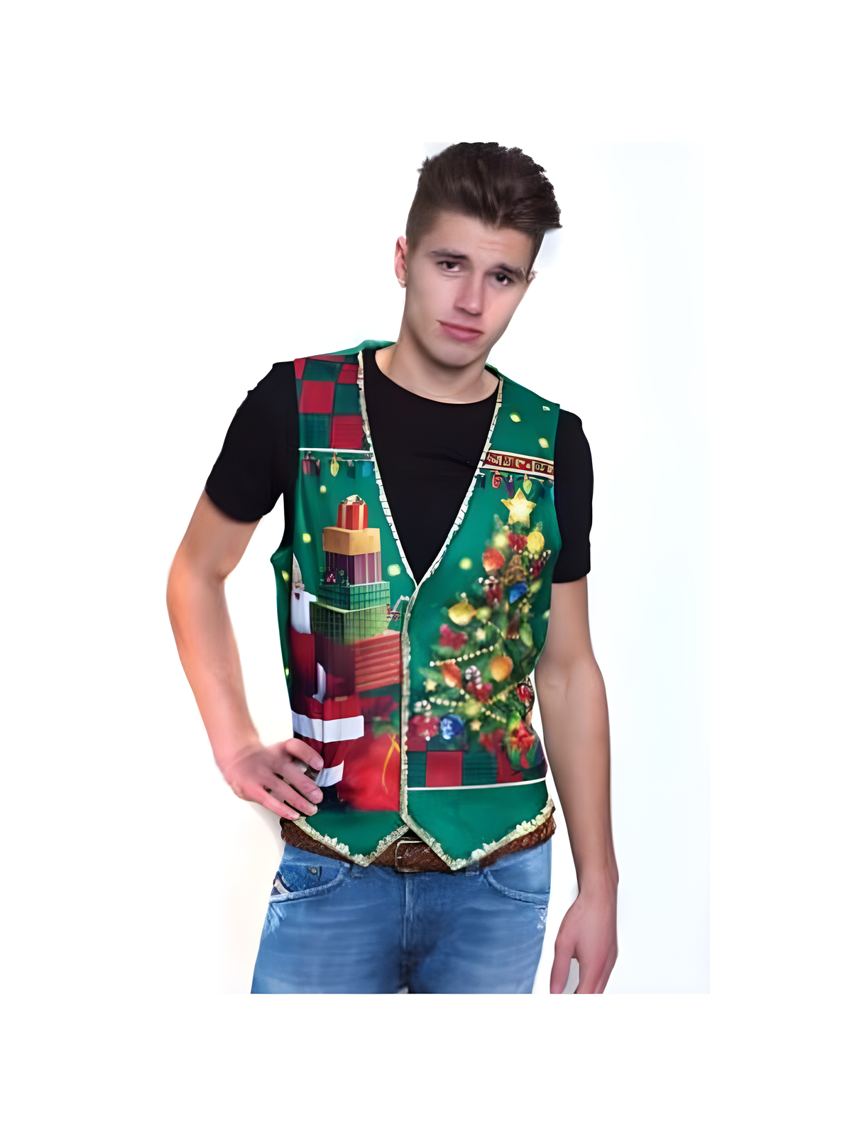 Guy's Ugly Christmas Vest by Masquerade