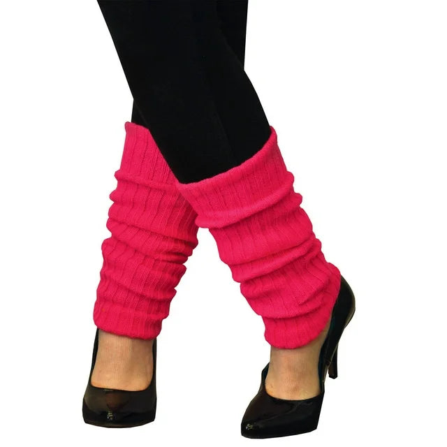 80s-Style Leg Warmers Yellow, Standard Size by Masquerade