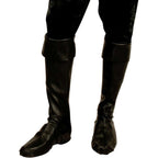 Boy's Black Pirate Boot Covers Size: SM/BK by Masquerade