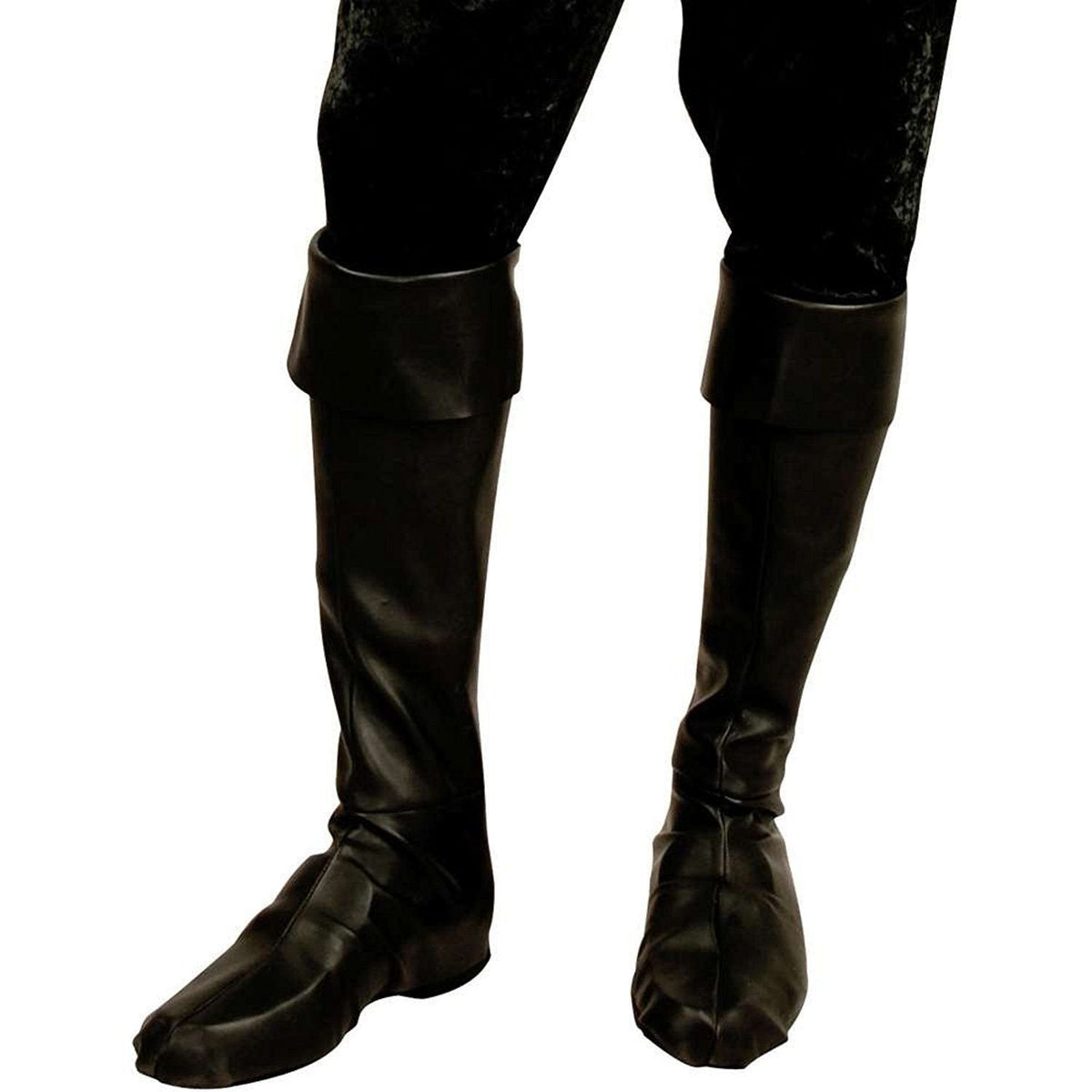 Boy's Black Pirate Boot Covers Size: SM/BK by Masquerade
