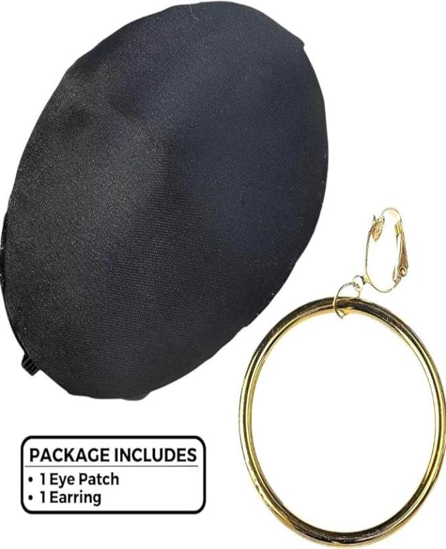 Pirate Eye Patch & Earring Set by Masquerade