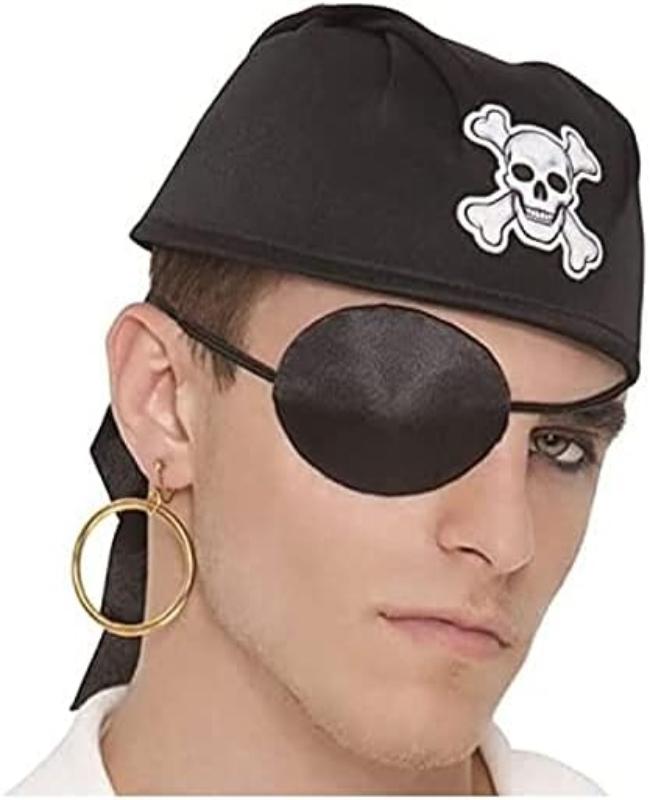 Pirate Eye Patch & Earring Set by Masquerade