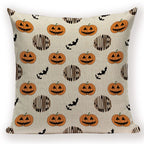 Trick-or-Treat Pumpkin Print Pillow Cover