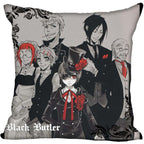 Black Butler Halloween Decorative Pillow