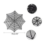 Lace Spiderweb and Skeleton Decoration