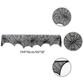 Lace Spiderweb and Skeleton Decoration