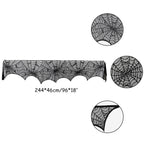 Lace Spiderweb and Skeleton Decoration