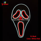 LED Neon Light Horror Masks Set
