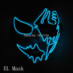 LED Neon Light Horror Masks Set
