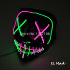LED Neon Light Horror Masks Set