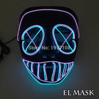 LED Neon Light Horror Masks Set