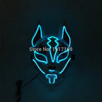 LED Neon Light Horror Masks Set
