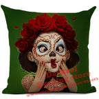 Mexican Horror Halloween Cushion Cover