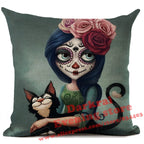 Mexican Horror Halloween Cushion Cover