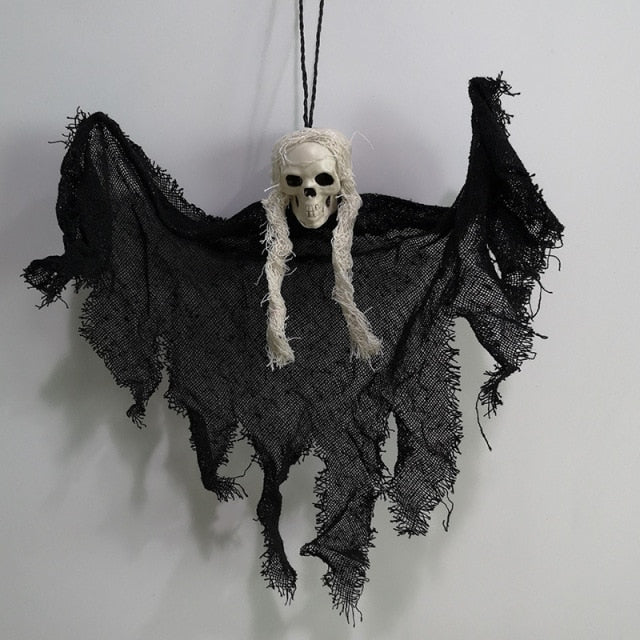 Hanging Skull Ghost Halloween Decoration