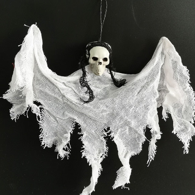 Hanging Skull Ghost Halloween Decoration