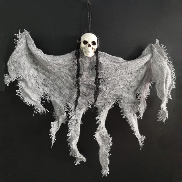 Hanging Skull Ghost Halloween Decoration