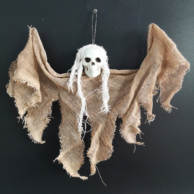Hanging Skull Ghost Halloween Decoration