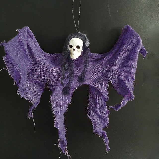 Hanging Skull Ghost Halloween Decoration