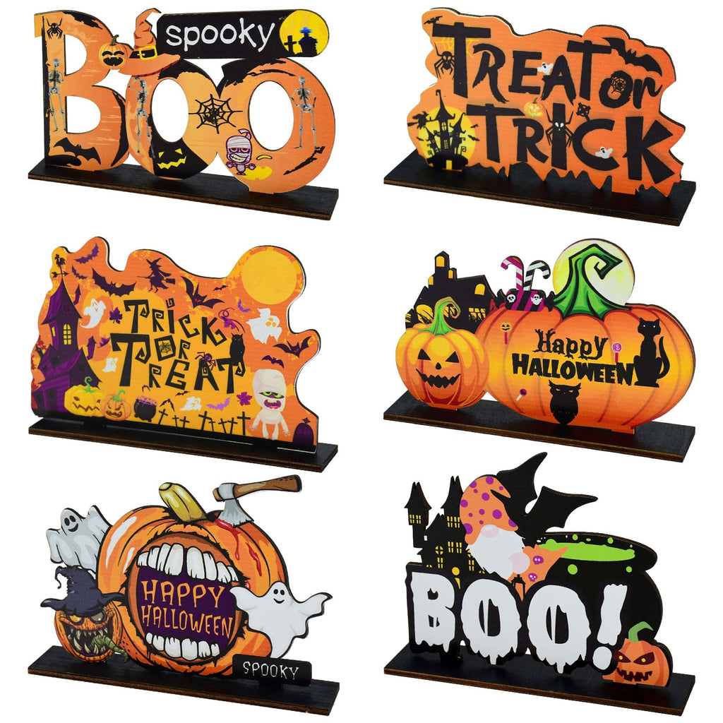 Wooden Pendant Ornaments for Halloween