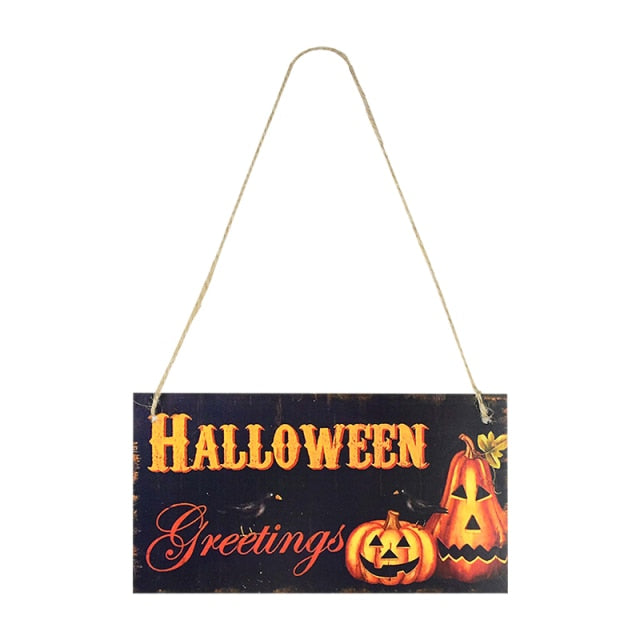Wooden Pendant Ornaments for Halloween