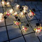 Battery-Powered Holiday Character LED String Lights