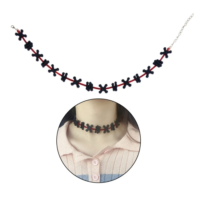 Scary Blood Drip Vampire Choker