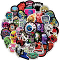 Horror Skull and Zombie Halloween Stickers