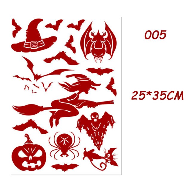 Bloody Handprint and Footprint Stickers