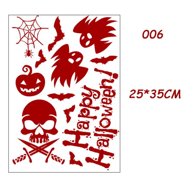 Bloody Handprint and Footprint Stickers
