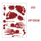 Bloody Handprint and Footprint Stickers