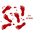 Bloody Handprint and Footprint Stickers